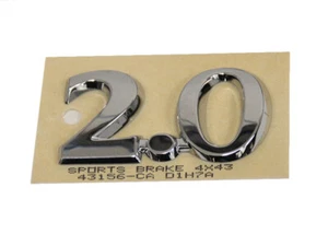 2.0 2,0 Chrom Typenzeichen Emblem Schriftzdug Badge für Jaguar Sports Brake - Picture 1 of 2