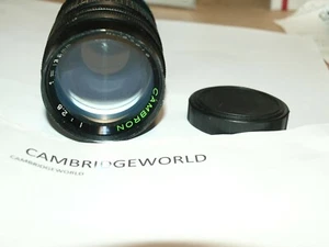 135mm F2.8 CAMBRON PRIME TELEPHOTO LENS for CANON EOS CAMERAS MANUAL FOCUS - Picture 1 of 2