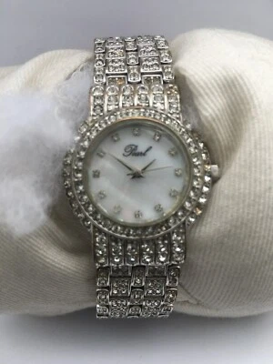 Pearl Womens Quartz Mother of Pearl Dial Stone Bracelet Watch by Dori & Guzzi - Image 1 of 4