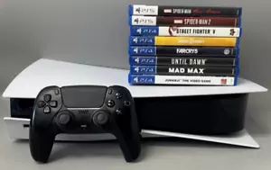 PlayStation 5 Console Bundle, 8 Games, 1 Controller Sony PS5 Disc Edition Tested - Picture 1 of 13