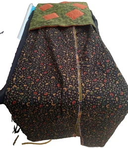 Vintage Handmade Large Quilt Blanket Pocket Pouch Foot Warmer Dog Bed? 16" x 51" - Picture 1 of 7