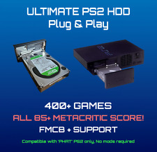 Sony Playstation 2 1TB & 2TB Hard Drive + Adpater Kit, Plug & Play HDD FMCB FHDB