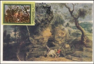 Peter Paul Rubens Landscape With Stone Carriers 1620 Hermitage Maxi Card 1981 - Picture 1 of 1