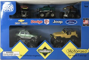 Kool Toyz Motorized Laser Stampeders Chevy, Ford, Jeep, Dodge Monster Trucks - Picture 1 of 2