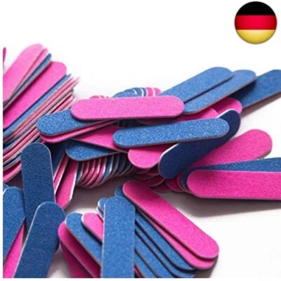 Mwoot 100 Stück Nagelfeilen, Doppelseitige Einweg Nagelfeile, Professionelle