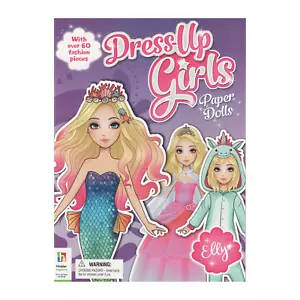 Unleash Fashion Fun with Dress-Up Girls Paper Dolls Over 60 Fashion Pieces! Elly - Picture 1 of 6