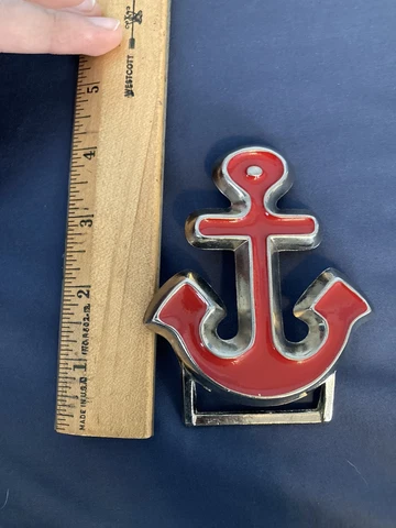 Antique Metal Vintage Door Knocker Ship Anchor With Silver Finish Handle Rustic Cover