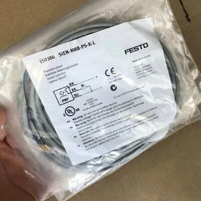 1PC New Festo SIEN-M8B-PS-K-L Proximity Sensor SIENM8BPSKL Free Shipping - Image 1 of 2