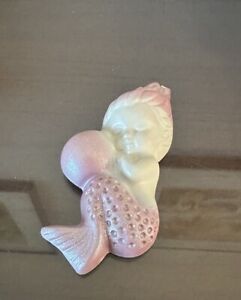 Chalkware Baby Mermaid Bubble - Soft Pink - MCM Bathroom - *READ*