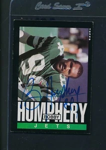 1985 Topps #339 Bobby Humphery NY Jets Signed Auto *35011 - Picture 1 of 1