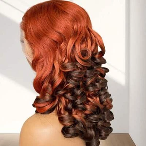 Short Wave Curly 13x4 Lace Front Wig 100% Human Hair Wig Glueless Remy Wig - Picture 1 of 10