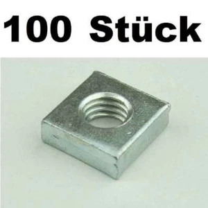 100 Vierkantmuttern M6 für Rackschienen Rackmuttern Rack Vierkantmuttern Mutter - Picture 1 of 3