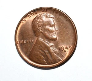 1949 D Penny One Cent Error RPM Filled Mint Mark Off Center, Rim Collar Bi Error - Picture 1 of 15