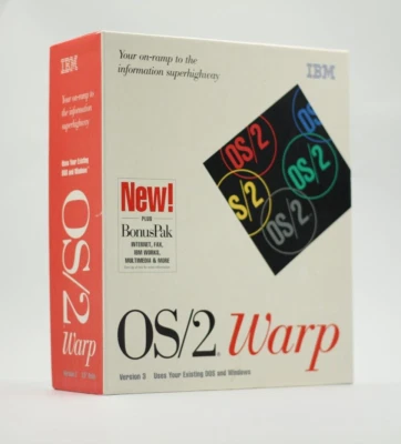 IBM OS/2 WARP Version 3 Plus BonusPak Complete In Box - Image 1 of 4