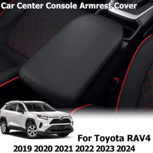 Car Centre Console Armrest Cover Protector Mats Fits For Toyota RAV4 2019-2024 - Picture 1 of 11