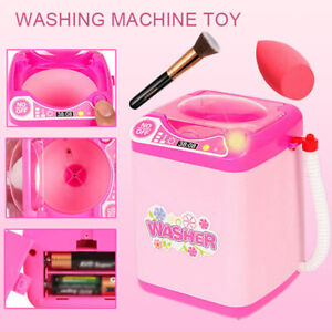 Electric Mini Washing Machine Toy Makeup Brush Beauty Sponge Cleaner Blender