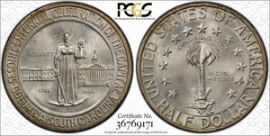 1936 S Classic Commemorative Columbia, South Carolina, Sesquicentennial PCGS MS- - Picture 1 of 1