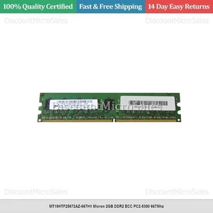 MT18HTF25672AZ-667H1 Micron 2GB DDR2 ECC PC2-5300 667Mhz - Picture 1 of 1