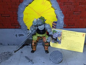 Soft Head Rocksteady TMNT 1988 Teenage Mutant Ninja Turtles excelente estado 100 % compensación - Imagen 1 de 4