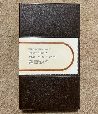 DARBY O'GILL and the Little People 1959 Walt Disney Video VHS - Rental RARE * EX - Image 1 of 3