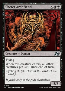 [MTG] Shefet Archfiend (Foil) (0104) (DFT) NM - Picture 1 of 1