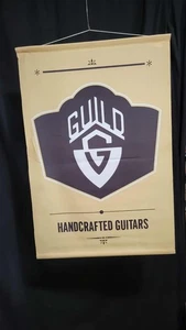 Gilde Gitarren Promo Poster Wandteppich Stoff Wandhänger Werbung Vintage 24x36 - Bild 1 von 1