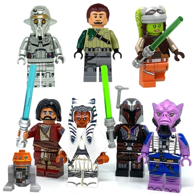 8 figuras personalizadas de rebeldes: Ahsoka, Sabine, Hera, Zeb, Ezra, Kanan - Star Wars lego Foto 1 de 4