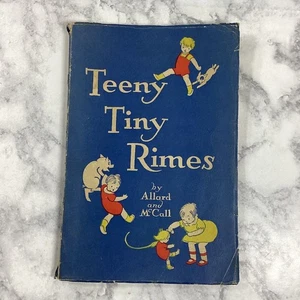 1927 Teeny Tiny Rimes Teaching Reading Book Used Allard And McCall Vintage - Bild 1 von 17
