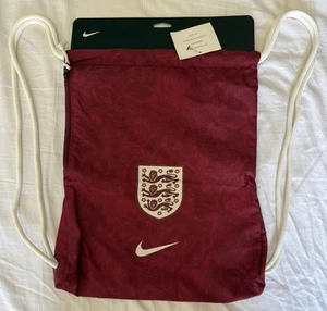 Nike England Nationalmannschaft Fußball Kordelzug Fitness Rucksack Einheitsgröße - Bild 1 von 4