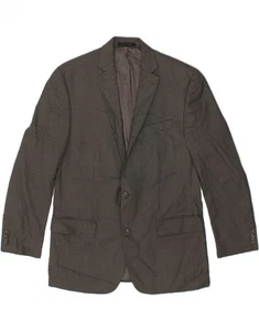 MICHAEL KORS Mens 2 Button Blazer Jacket UK 42 XL Grey Houndstooth BV04 - Picture 1 of 3