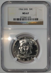 1966 Kennedy Half Dollar Special Mint Set SMS NGC MS67 3775067-075 - Picture 1 of 6