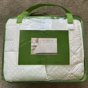 Kate Spade New York Mega Bundle X-Long Twin Comforter Set 4 Pezzi - Bianco - LEGGI - Foto 1 di 5