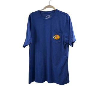 Bass Pro Shops Blue Short-Sleeve T-Shirt XL Cotton Blend Pocket & Logo Graphic - Picture 1 of 10