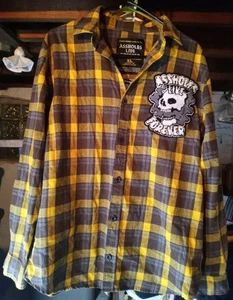 Stash Something In Me A#$holes Live Forever Men's Flannel size XL - Picture 1 of 5