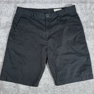 Volcom Shorts Men’s 38 Black True To This Chino Flat Front 10" Inseam - Picture 1 of 8