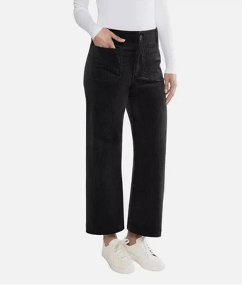 Matty M Ladies' Size XXL (18-20) Wide Leg Corduroy Pants, Black Foto 1 de 4