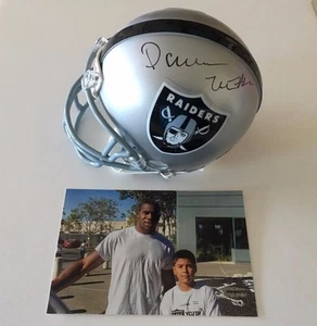 DARREN MCFADDEN HANDSIGNIERTER RAIDERS MINI HELM - Bild 1 von 5