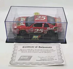 1997 Revell NASCAR Diecast Ricky Craven #25 Bud Louie the Lizard Chevy 1:24 - Picture 1 of 13