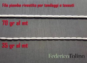 Filo di piombo treccia per tendaggi e tessuti da gr 35 al mt e da gr 70 al mt - Bild 1 von 3
