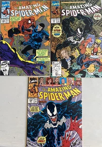 AMAZING SPIDER-MAN. NUMBER'S. 332. 333 & 349. (3 HIGH GRADE 1990-1991 LOT) - Picture 1 of 16