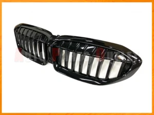 Gloss Black Front Kidney Grill Grille For 19-20 BMW G20 320i 330i 340i 4Dr/5Dr - Picture 1 of 4