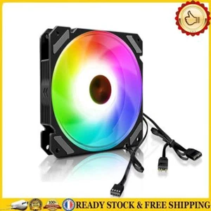 COOLMOON 12cm Cooling Fan Temperature Control ARGB PC Computer Cooler Case Fan - Bild 1 von 12