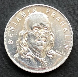 Benjamin Franklin Shell's Famous Facts & Faces Game Token - Picture 1 of 2