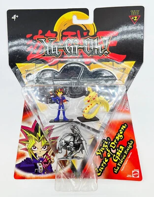 Yu-Gi-Oh! Serie 2 Figura Pack 3 Yugi/Maldición del Dragón/Gaia el Caballero Feroz Foto 1 de 4