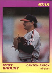 1989 Canton-Akron Indians Star #10 Scott Khoury