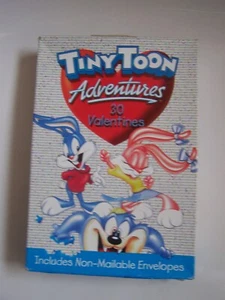 TINYTOON ADVENTURES 30 VALENTINE CARDS w/ Envelopes 10 Different Designs 1999 - Foto 1 di 2
