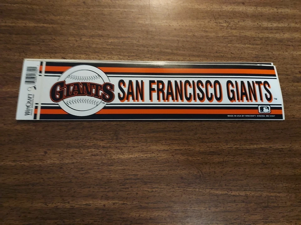 San Francisco Giants Bumper Sticker NEW!! 3 x 11 Inches  Wincraft - Image 1 of 1