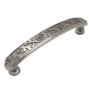 Cosmas Cabinet Hardware Satin Nickel Floral Cabinet Pulls #4298SN - Picture 1 of 1