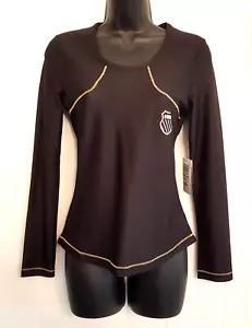 NWT K-Swiss Practic Top size Small Black w/ Gold Stitching Logo Lite Weight Mesh - Picture 1 of 5