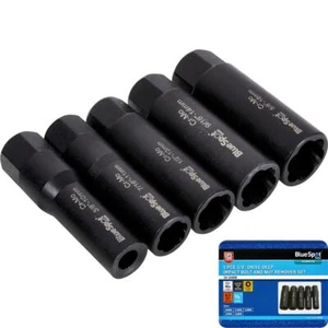 BlueSpot 5pc 3/8" Drive Deep Impact Bolt & Nut Remover Socket Set 10mm - 16mm - Picture 1 of 3